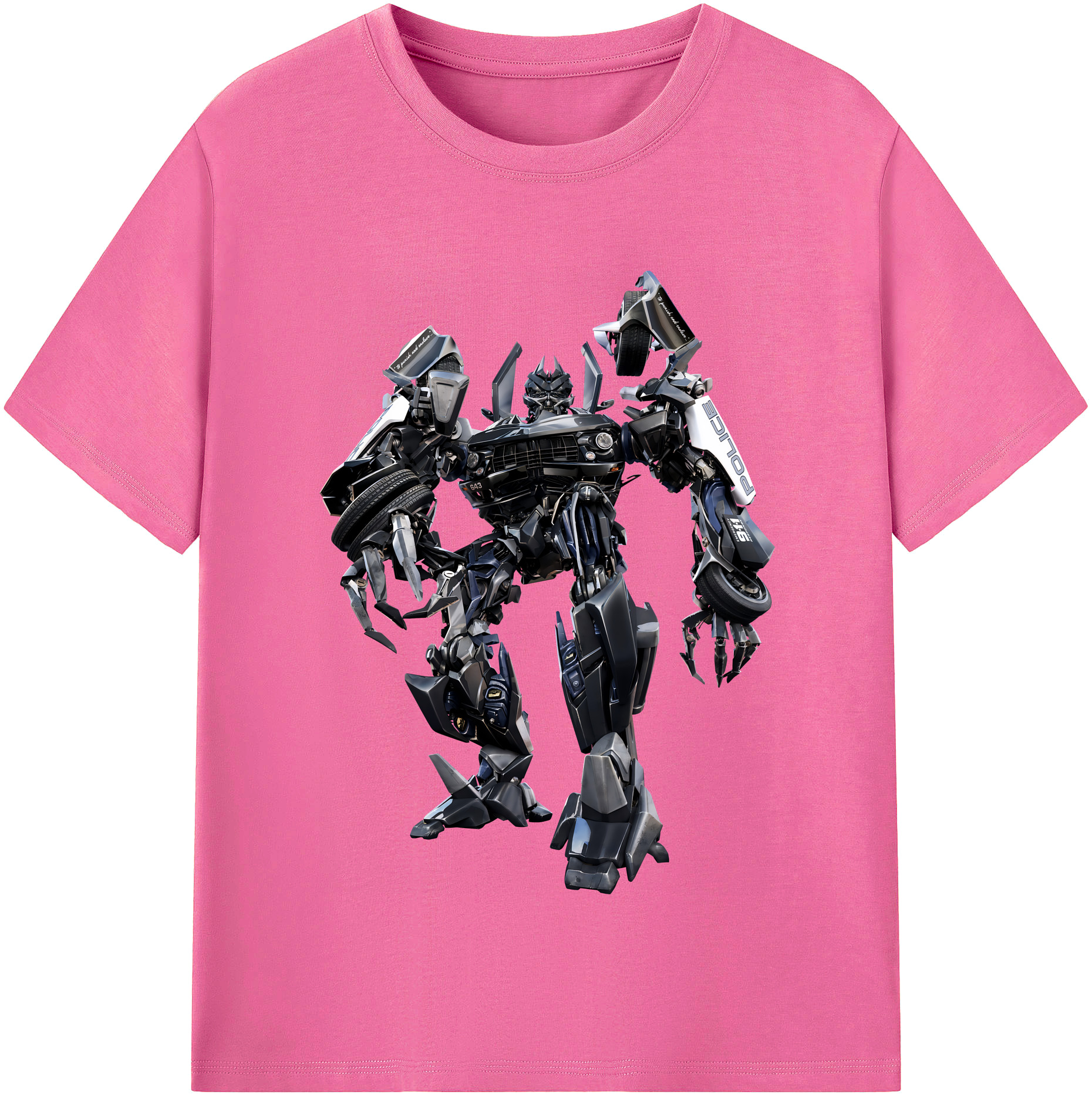（画像用） Transformers トランスフォーマー レディースカジュアルプリントTシャツ（綿100％）